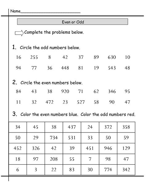 Odd and even numbers quiz .